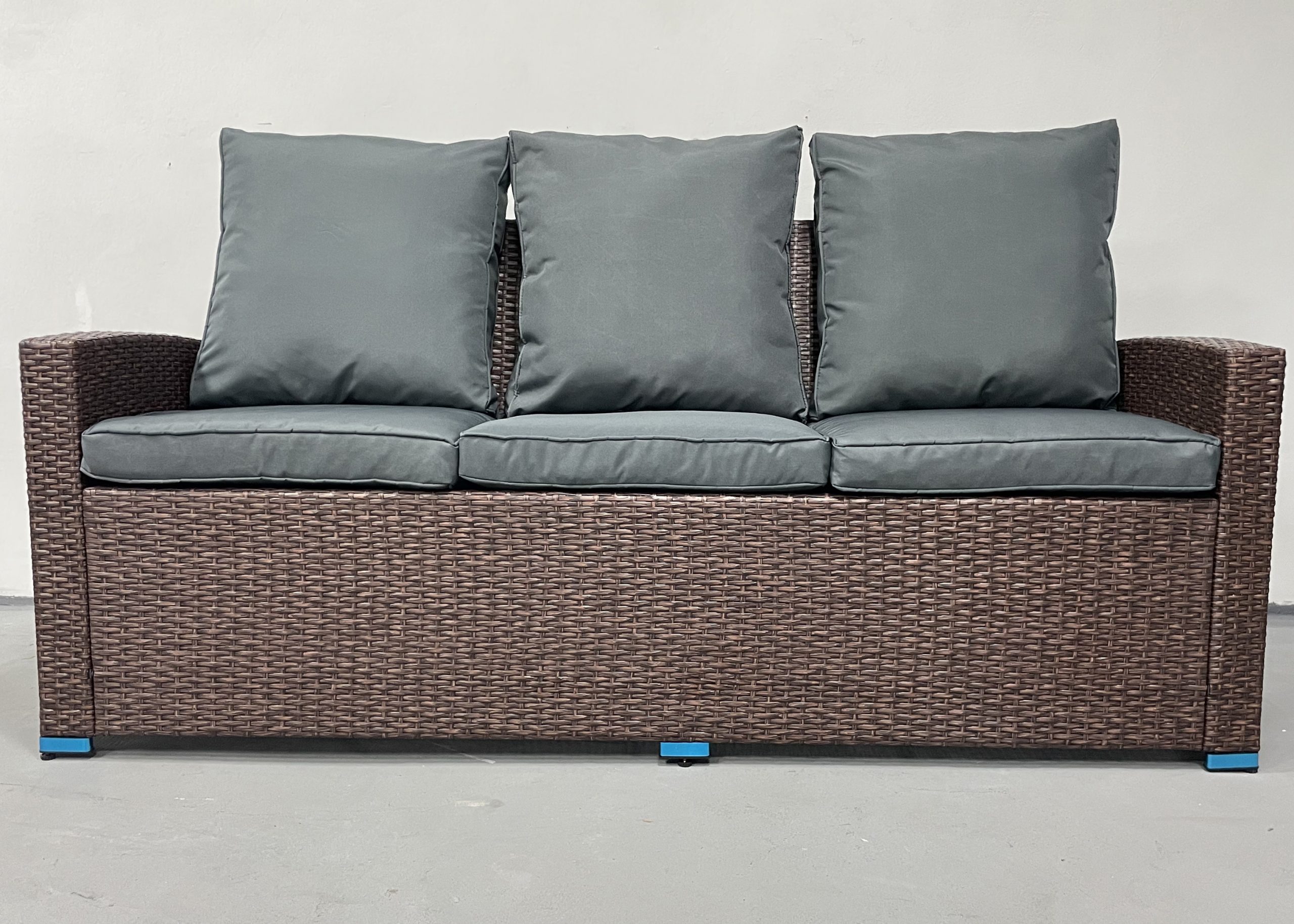 Садові меблі з ротангу Lounge Loft Диван "Делюкс Гранд" Темно-коричневий - Зображення 2
