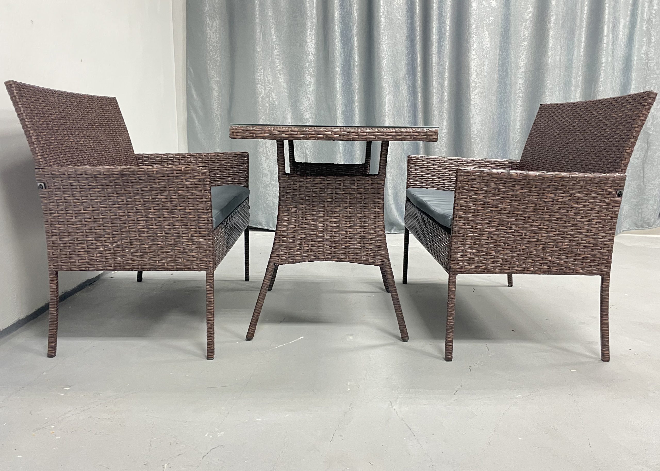 Садові меблі з ротангу Lounge Loft Набір "Обідній S-109" Темно-коричневий - Зображення 4