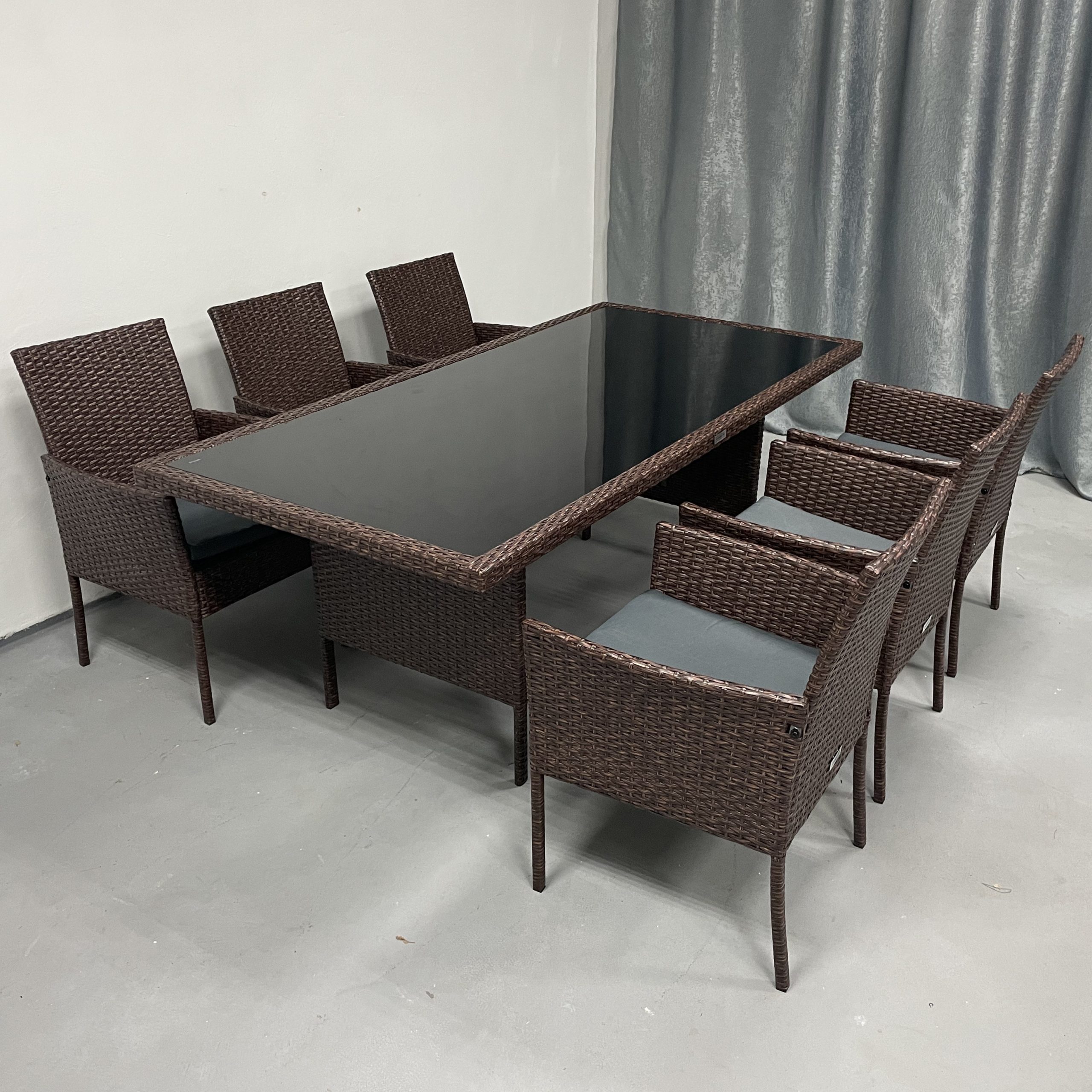 Садові меблі з ротангу Lounge Loft Набір "Big Family 6 Max" Темно-коричневий - Зображення 5