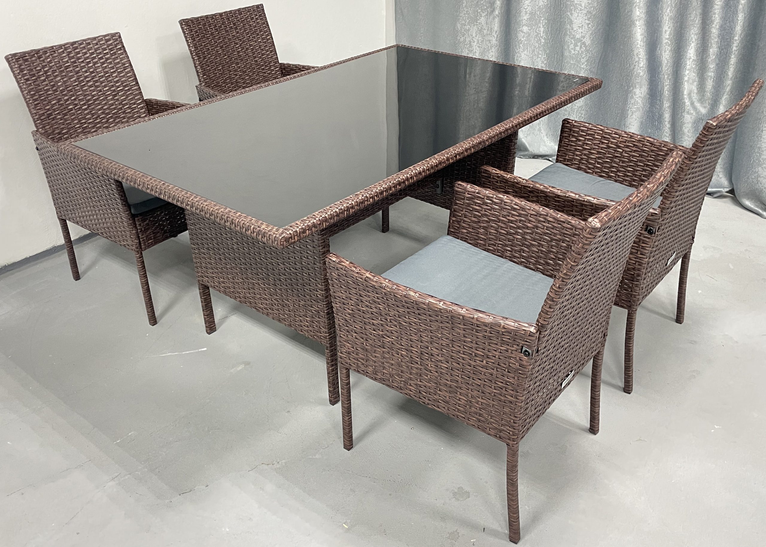 Садові меблі з ротангу Lounge Loft Набір "Big Family 4" Темно-коричневий - Зображення 4