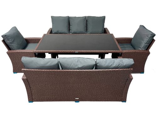 Садові меблі з ротангу Lounge Loft Набір "Делюкс Гранд" Темно-коричневий
