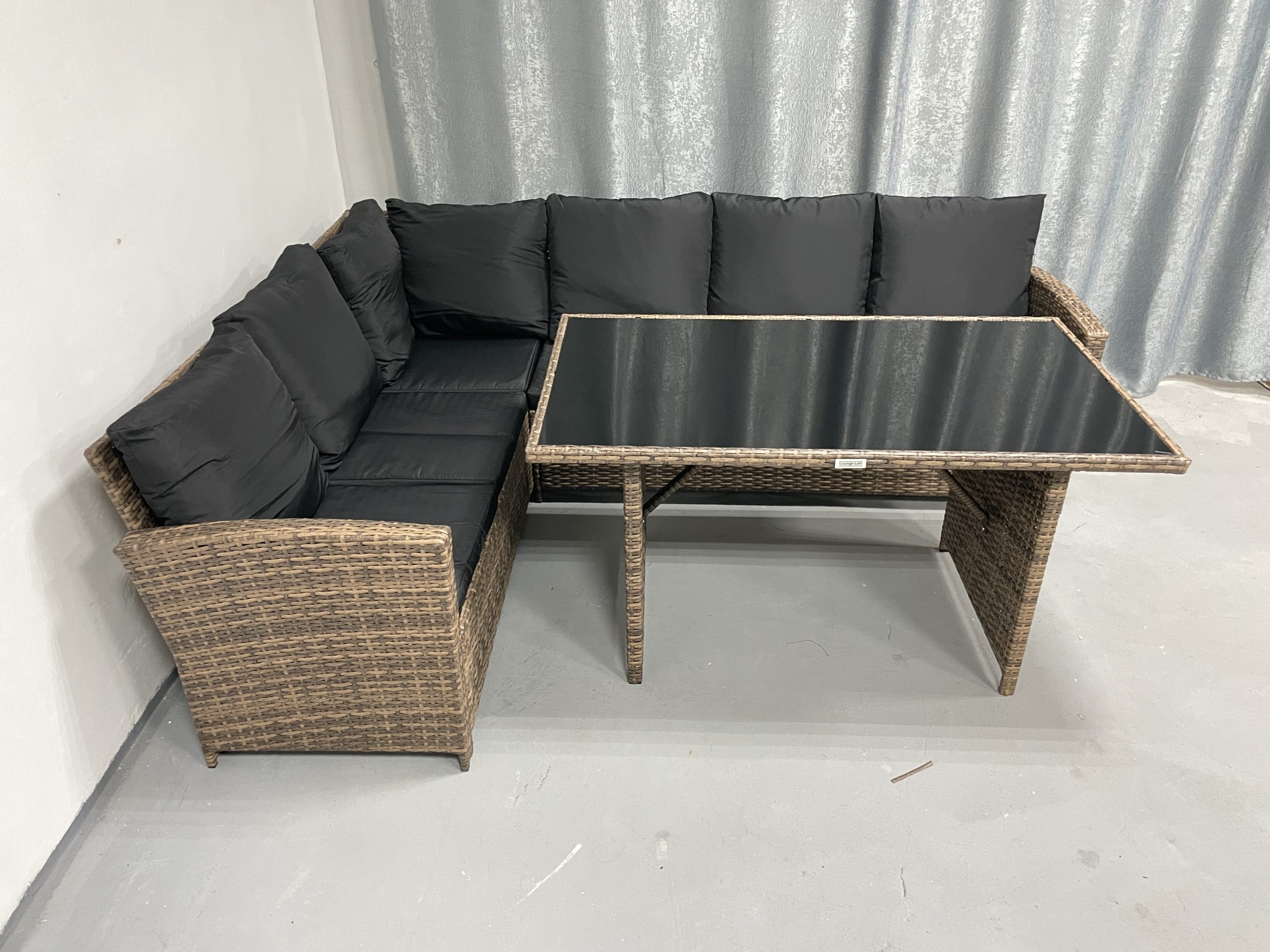 Садові меблі з ротангу Lounge Loft Набір "Мадрид" Лівий кут Світло-коричневий Light Brown - Зображення 4