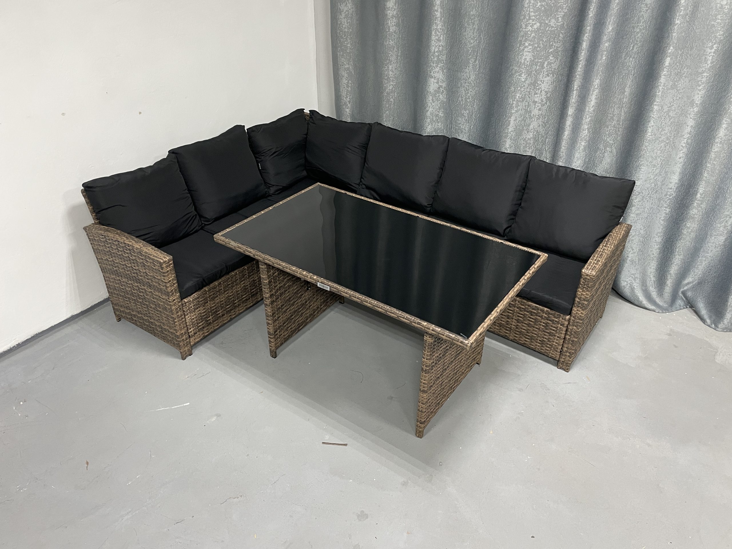 Садові меблі з ротангу Lounge Loft Набір "Мадрид" Лівий кут Світло-коричневий Light Brown - Зображення 5