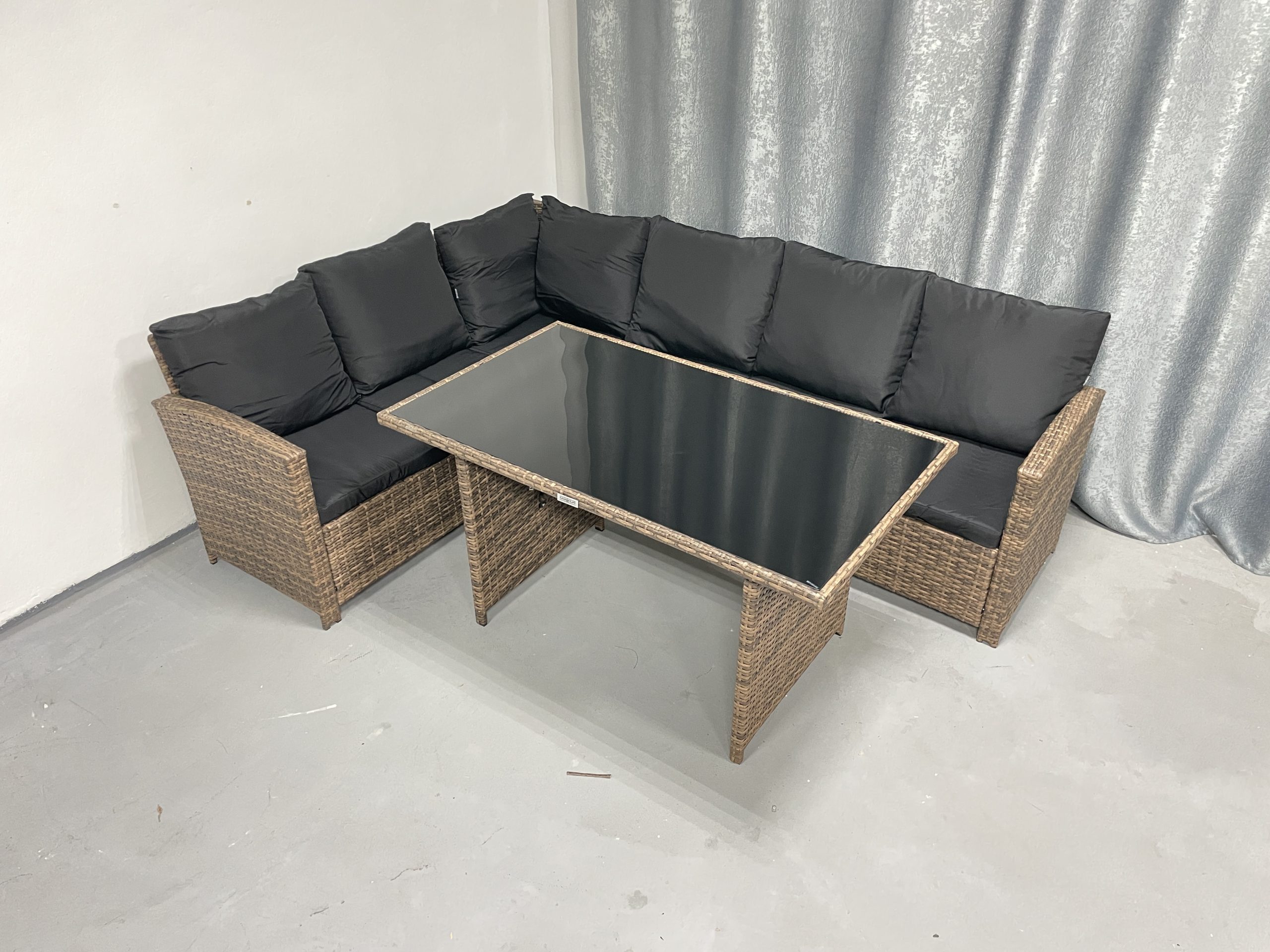 Садові меблі з ротангу Lounge Loft Набір "Мадрид" Лівий кут Світло-коричневий Light Brown - Зображення 3