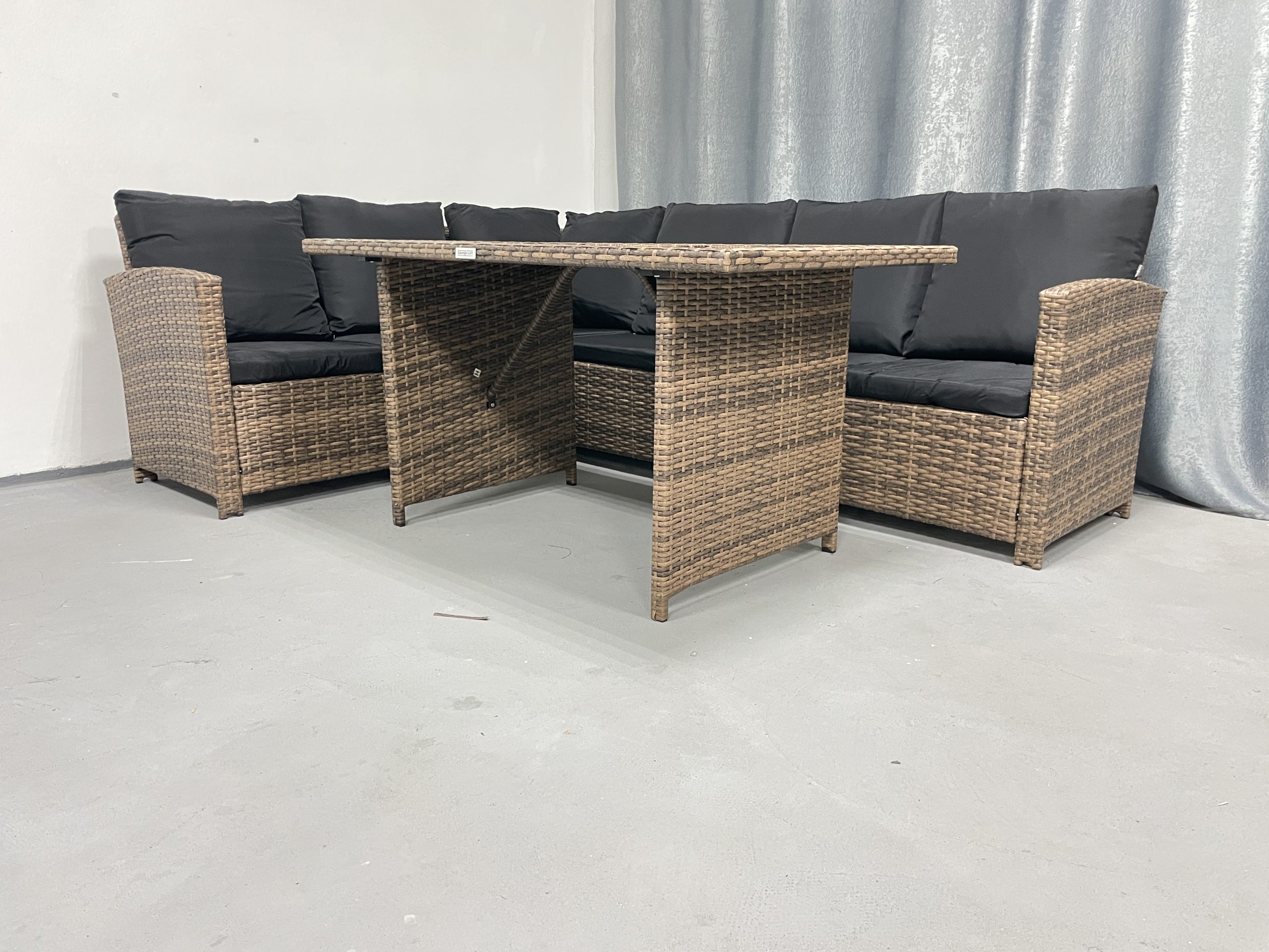 Садові меблі з ротангу Lounge Loft Набір "Мадрид" Лівий кут Світло-коричневий Light Brown - Зображення 6