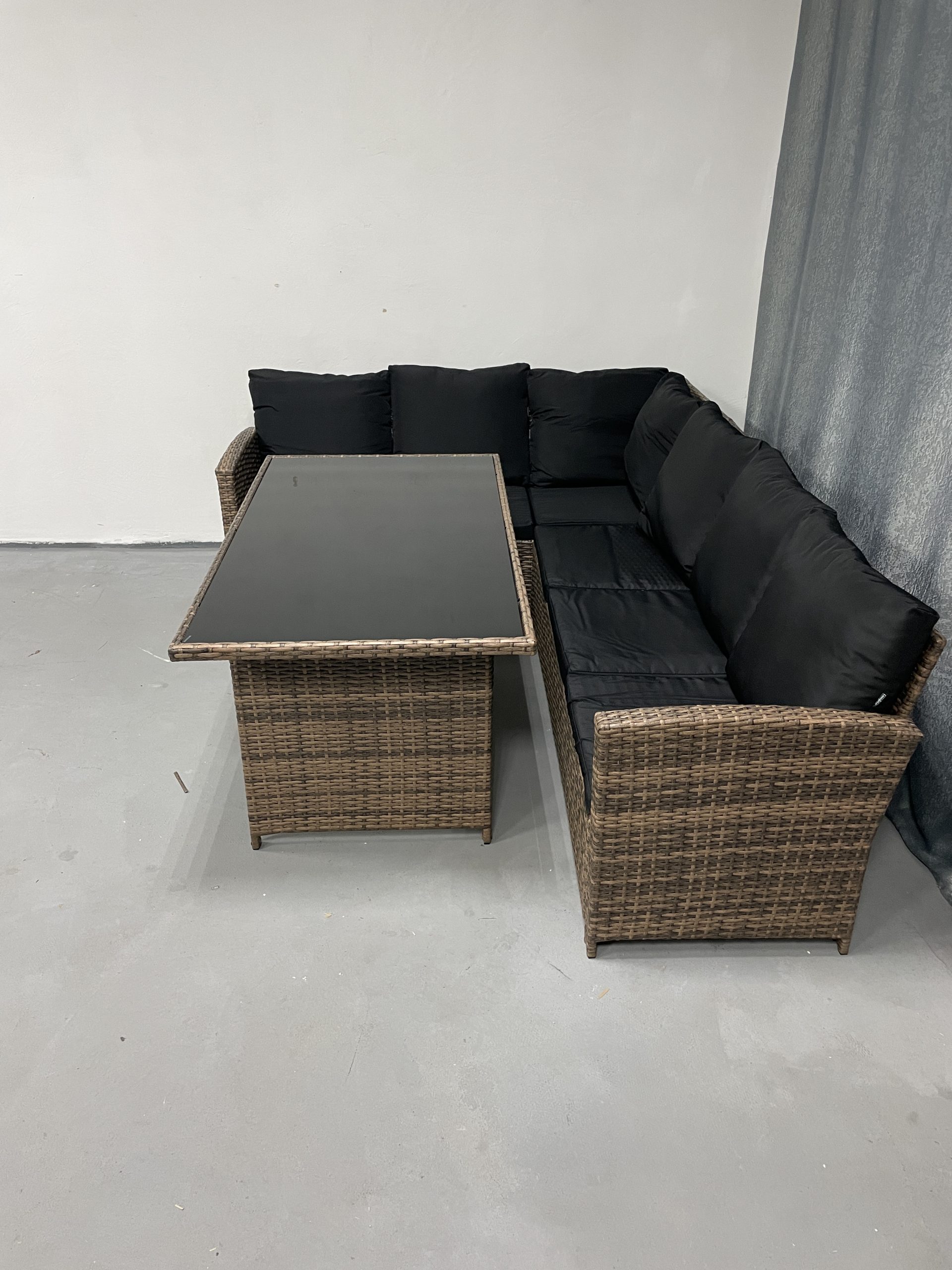 Садові меблі з ротангу Lounge Loft Набір "Мадрид" Лівий кут Світло-коричневий Light Brown - Зображення 7