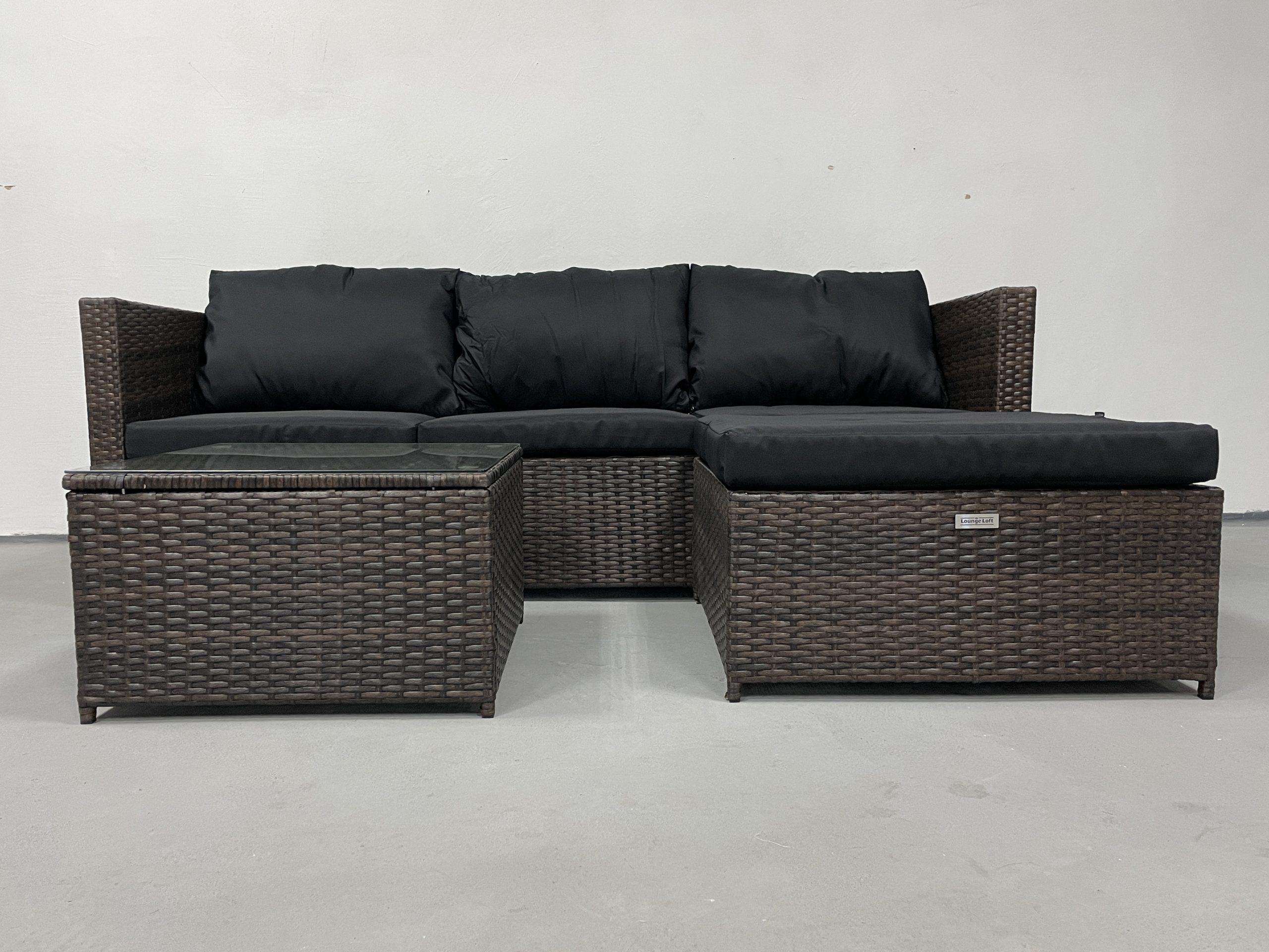 Садові меблі з ротангу Lounge Loft Набір "Lounge Terrace 3" Темно-коричневий Dark Brown - Зображення 5