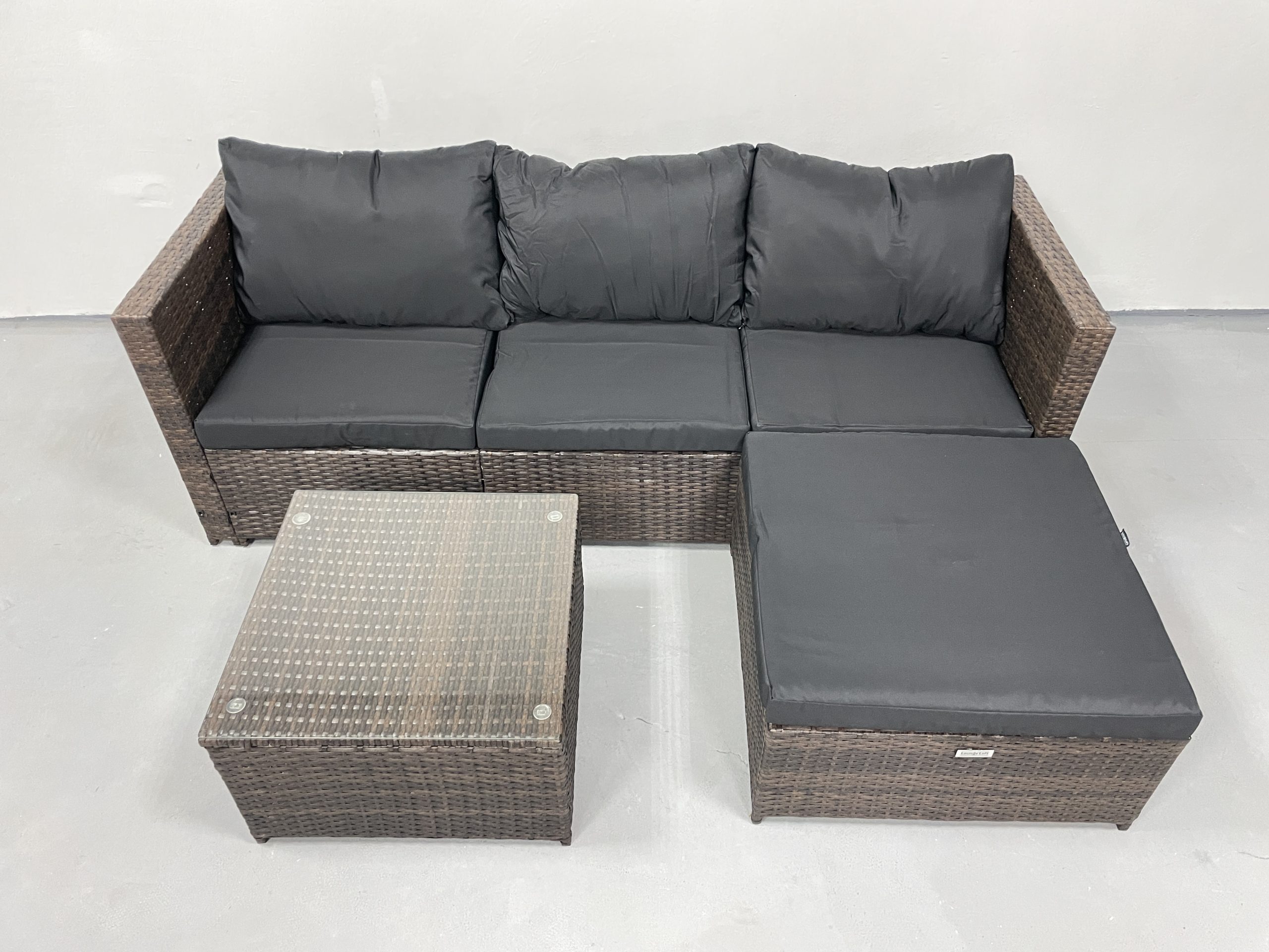 Садові меблі з ротангу Lounge Loft Набір "Lounge Terrace 3" Темно-коричневий Dark Brown - Зображення 4