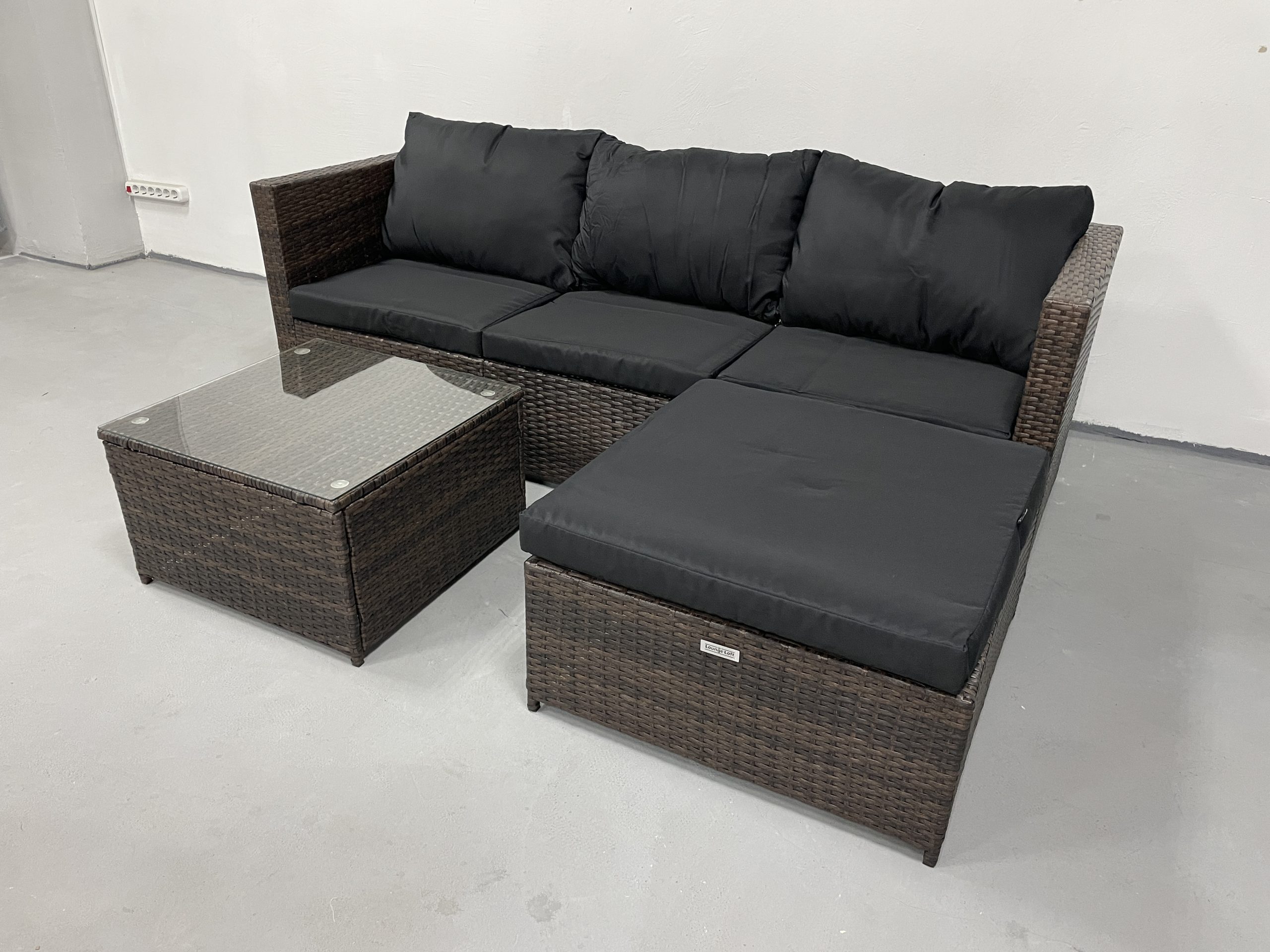 Садові меблі з ротангу Lounge Loft Набір "Lounge Terrace 3" Темно-коричневий Dark Brown - Зображення 8