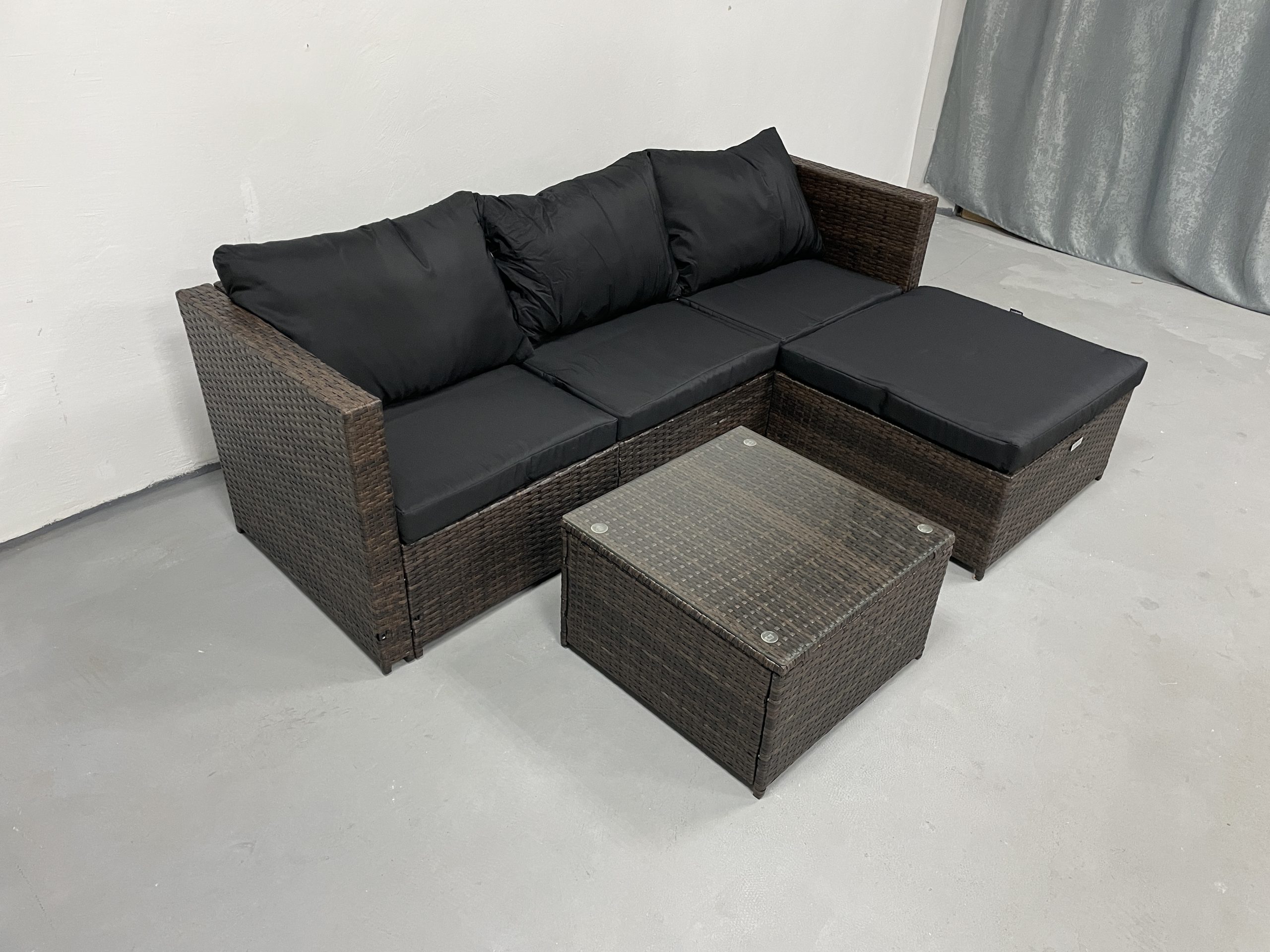 Садові меблі з ротангу Lounge Loft Набір "Lounge Terrace 3" Темно-коричневий Dark Brown - Зображення 6