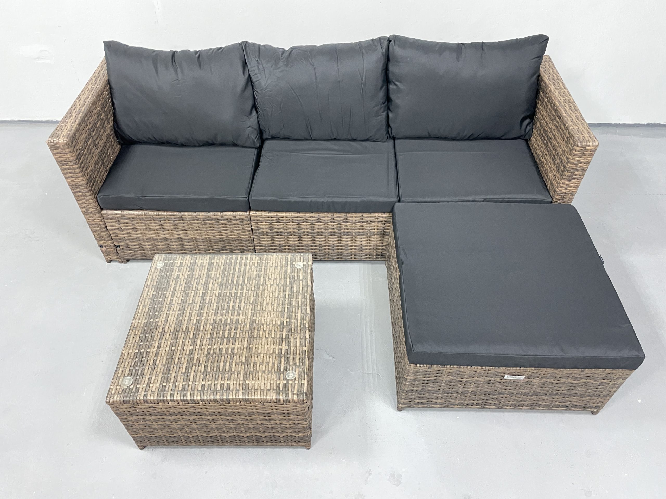 Садові меблі з ротангу Lounge Loft Набір "Lounge Terrace 3" Світло-коричневий Light Brown - Зображення 3