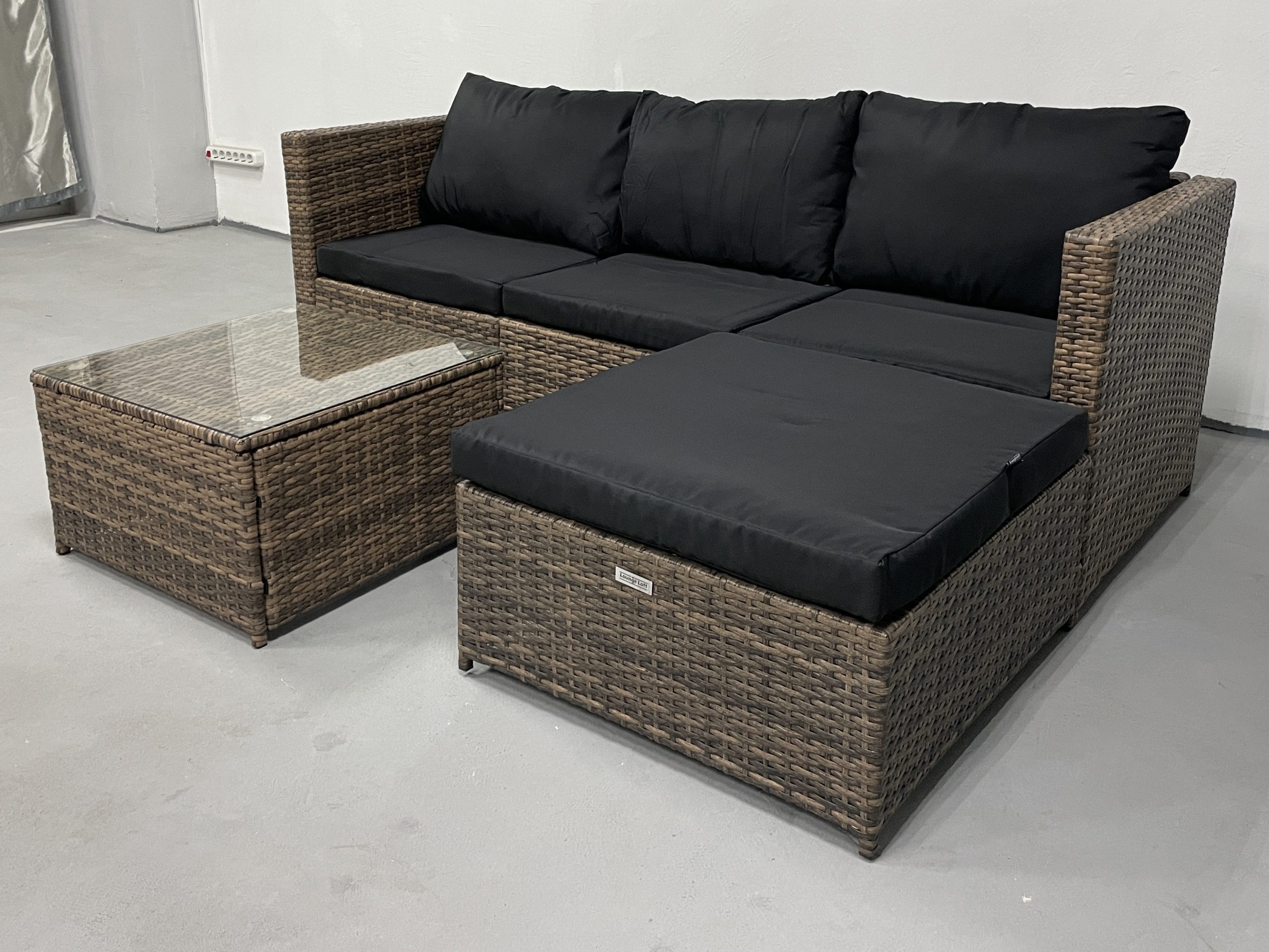 Садові меблі з ротангу Lounge Loft Набір "Lounge Terrace 3" Світло-коричневий Light Brown - Зображення 9