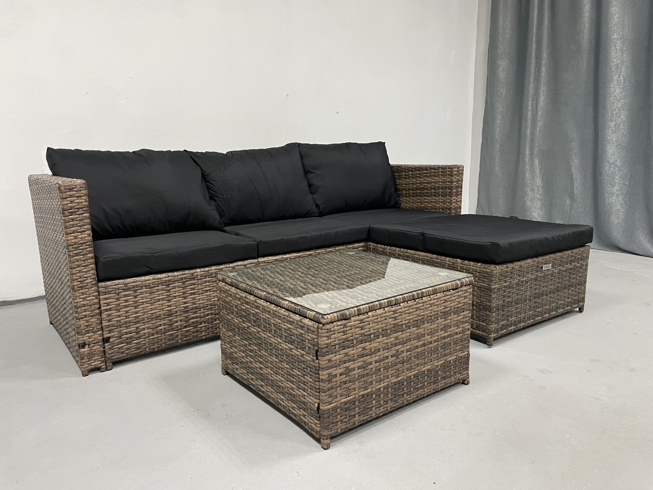 Садові меблі з ротангу Lounge Loft Набір "Lounge Terrace 3" Світло-коричневий Light Brown - Зображення 7
