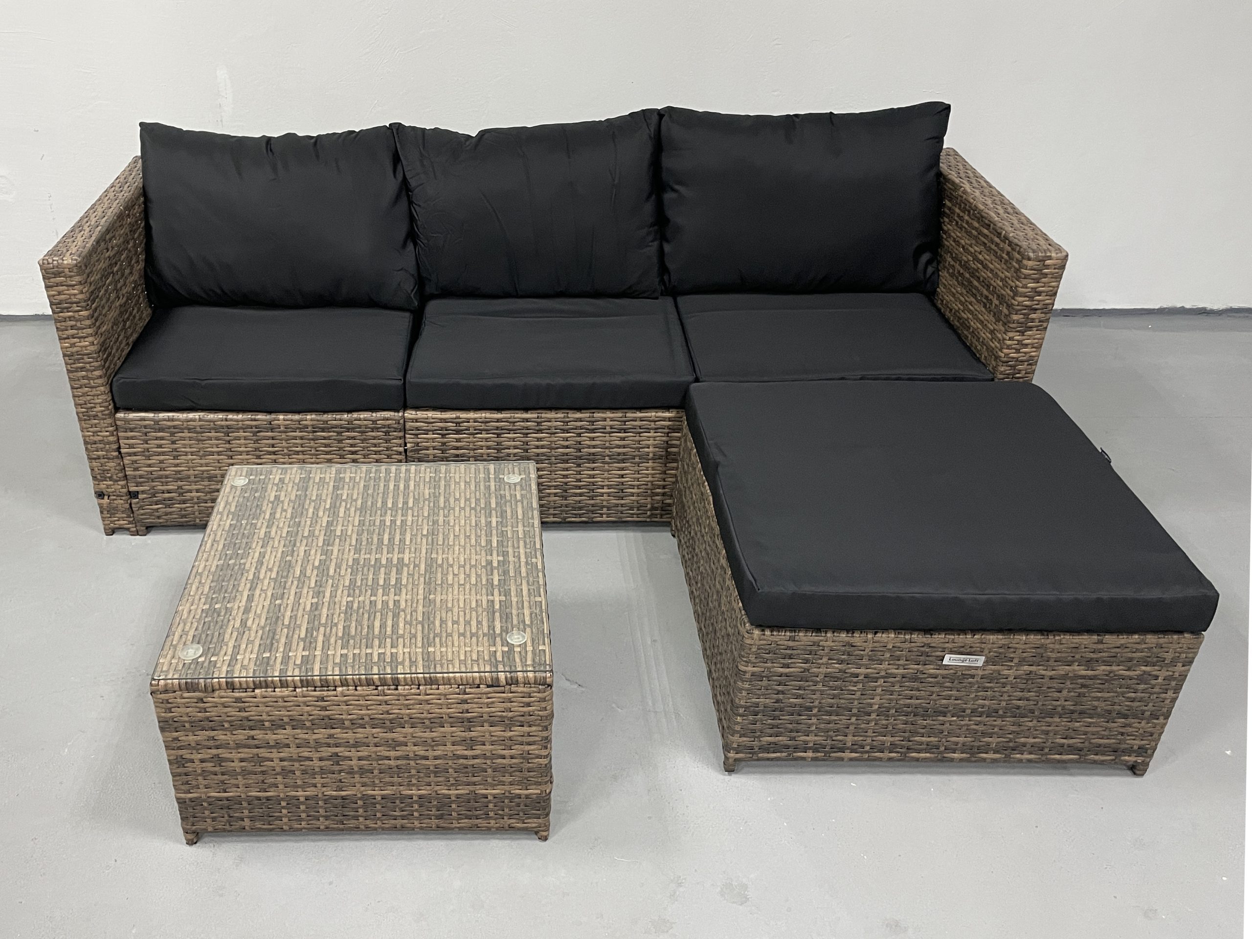 Садові меблі з ротангу Lounge Loft Набір "Lounge Terrace 3" Світло-коричневий Light Brown - Зображення 5