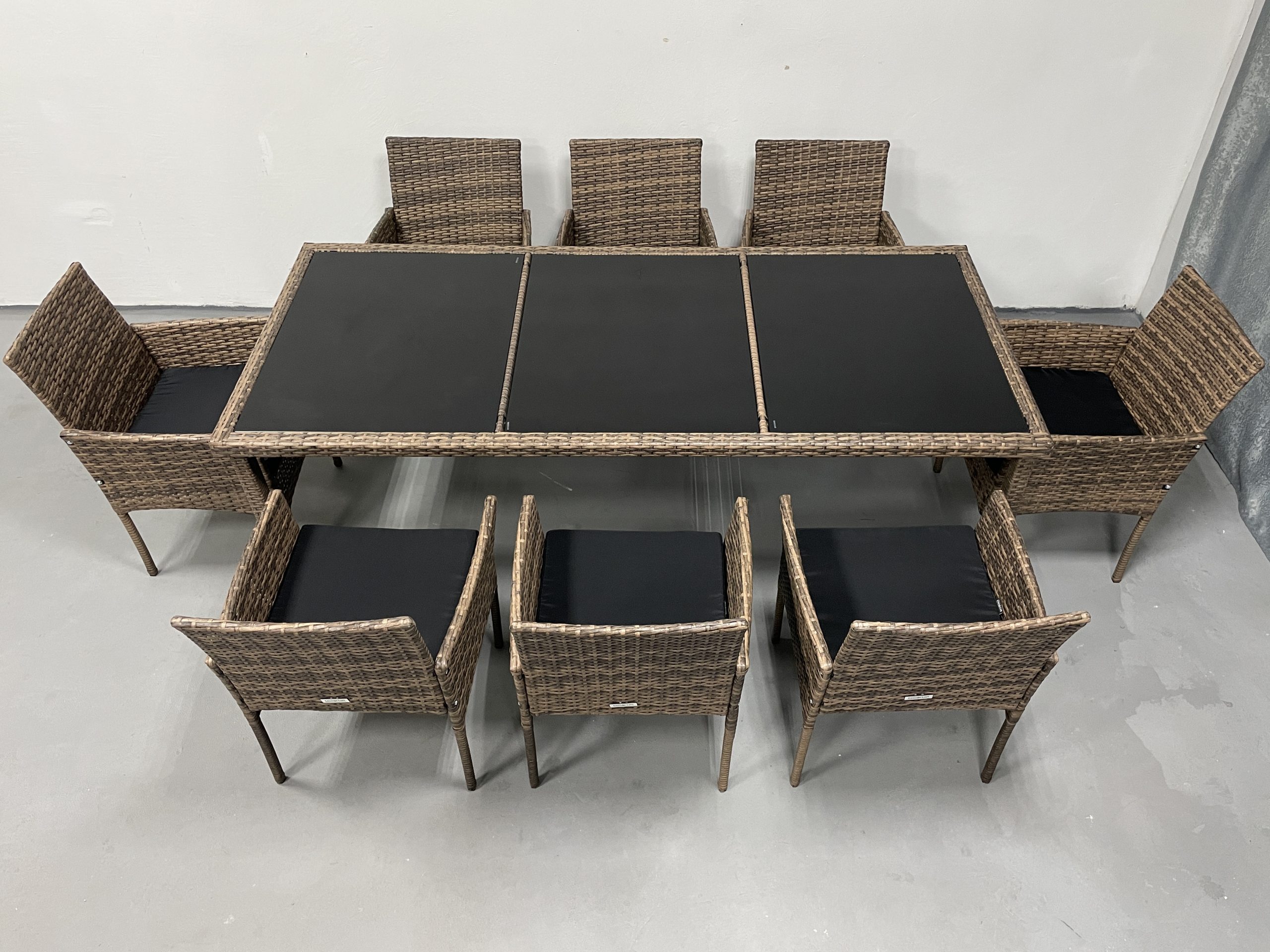 Садові меблі з ротангу Lounge Loft Набір "Big Family 8" Світло-коричневий Light Brown - Зображення 2