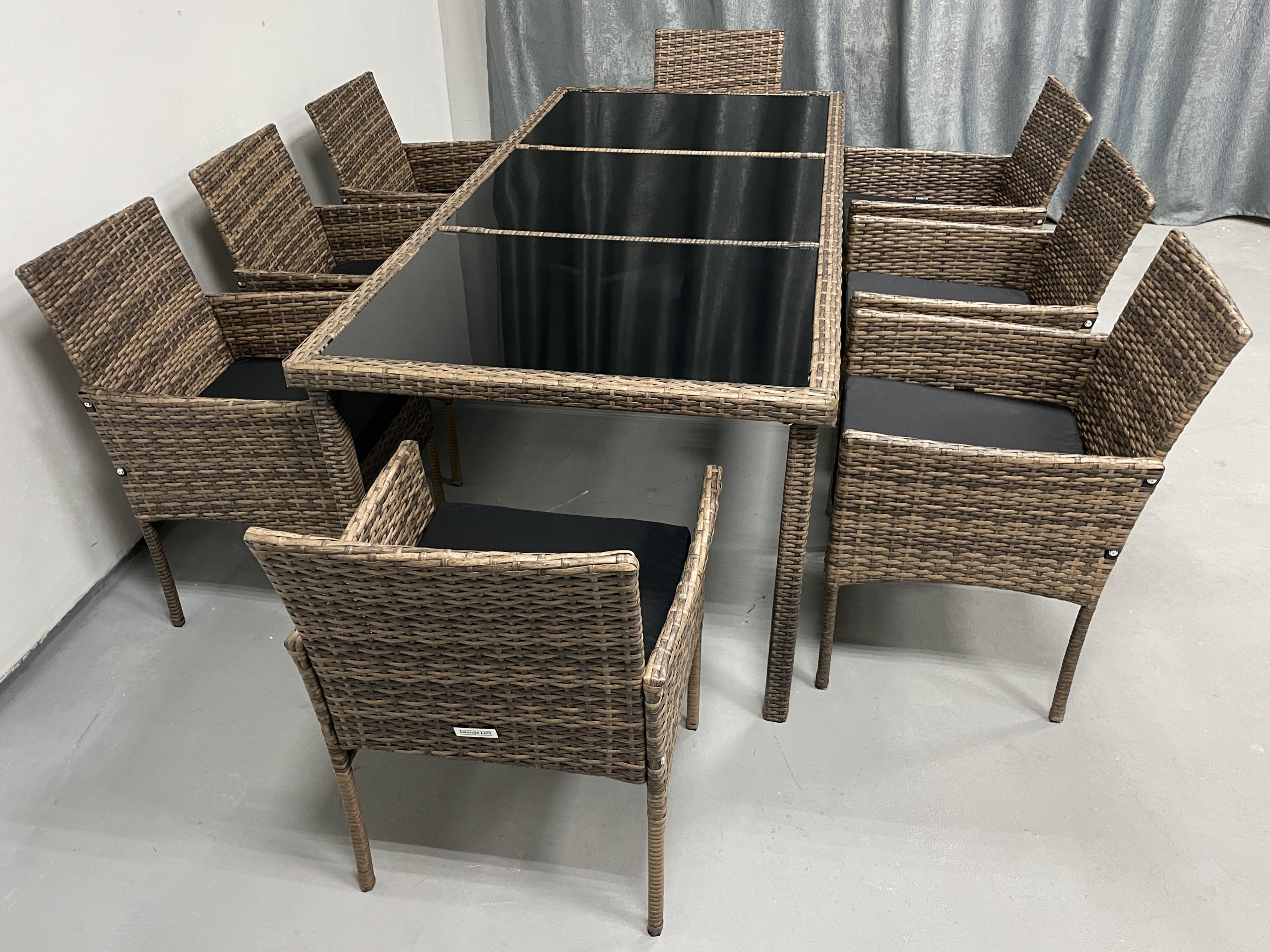 Садові меблі з ротангу Lounge Loft Набір "Big Family 8" Світло-коричневий Light Brown - Зображення 9