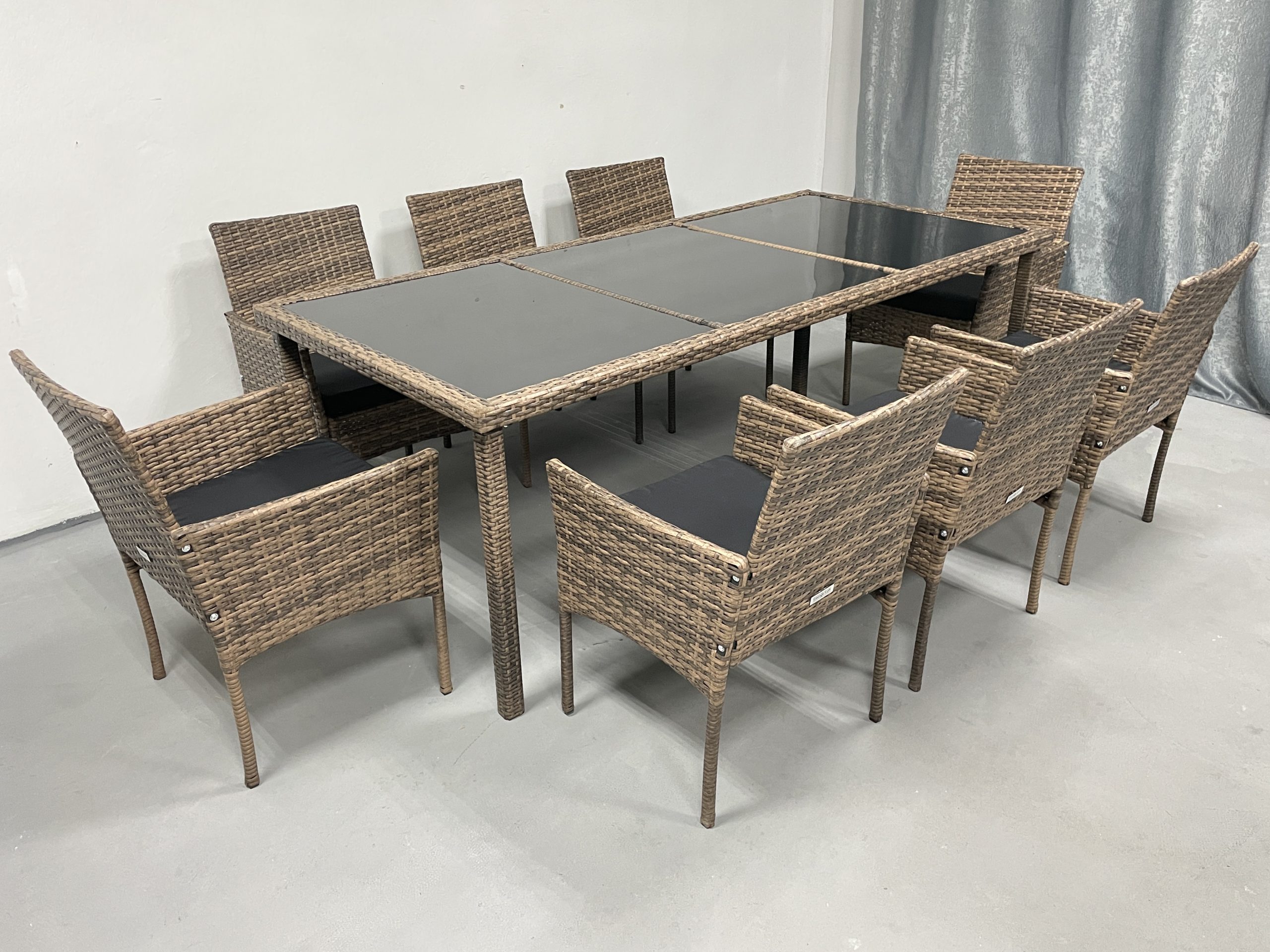 Садові меблі з ротангу Lounge Loft Набір "Big Family 8" Світло-коричневий Light Brown - Зображення 11