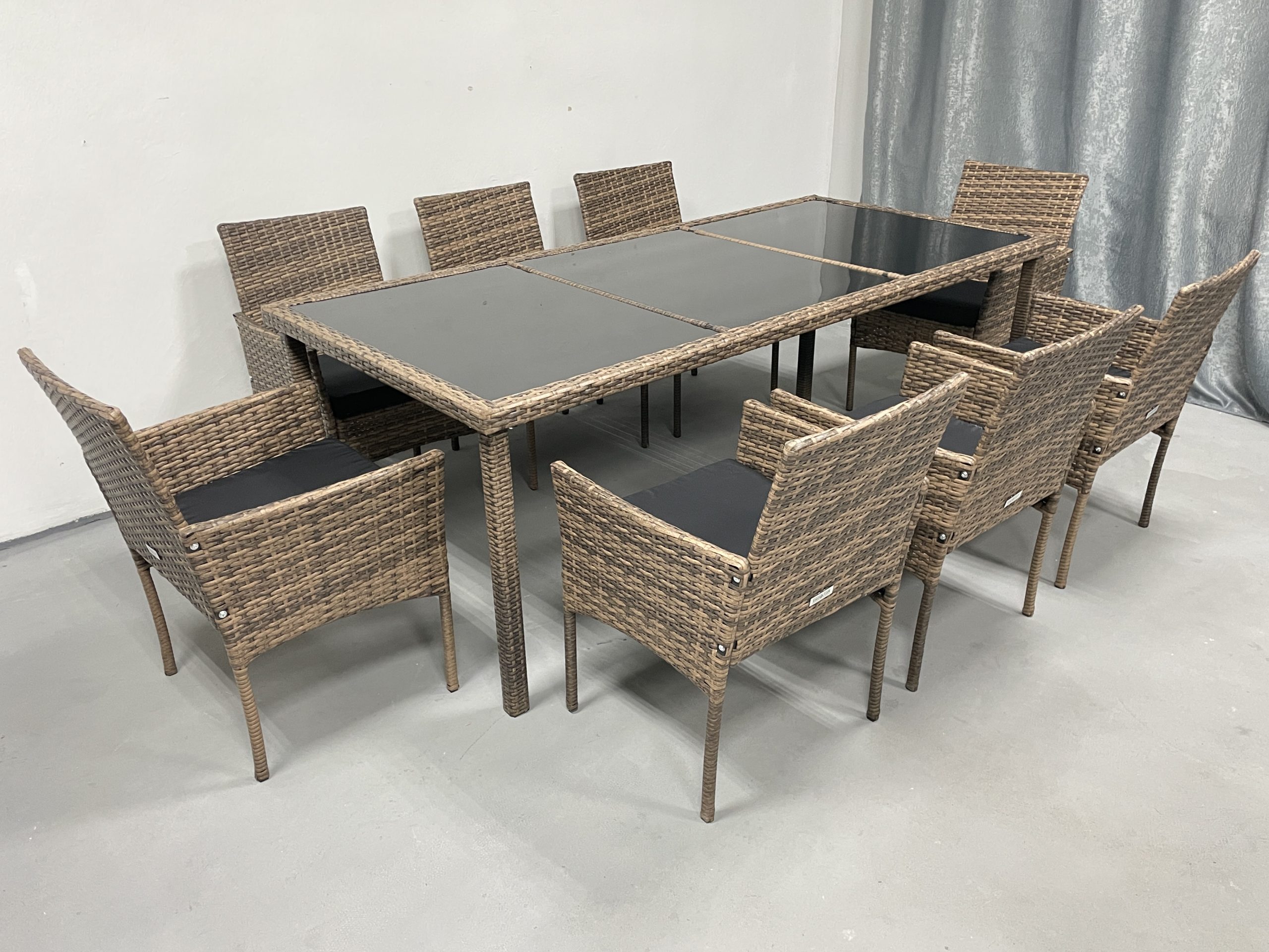 Садові меблі з ротангу Lounge Loft Набір "Big Family 8" Світло-коричневий Light Brown - Зображення 12