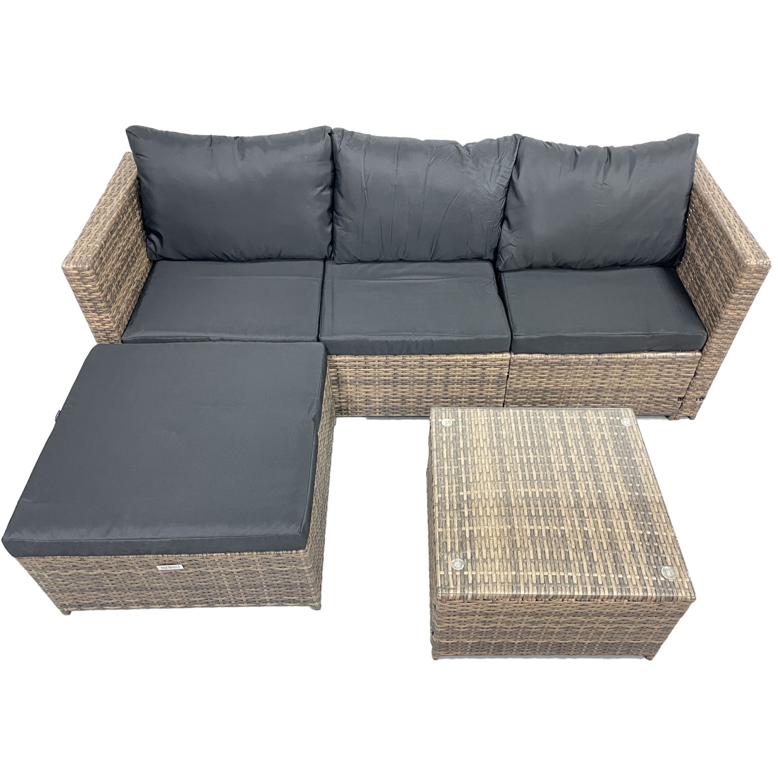 Садові меблі з ротангу Lounge Loft Набір "Lounge Terrace 3" Світло-коричневий Light Brown - Зображення 2
