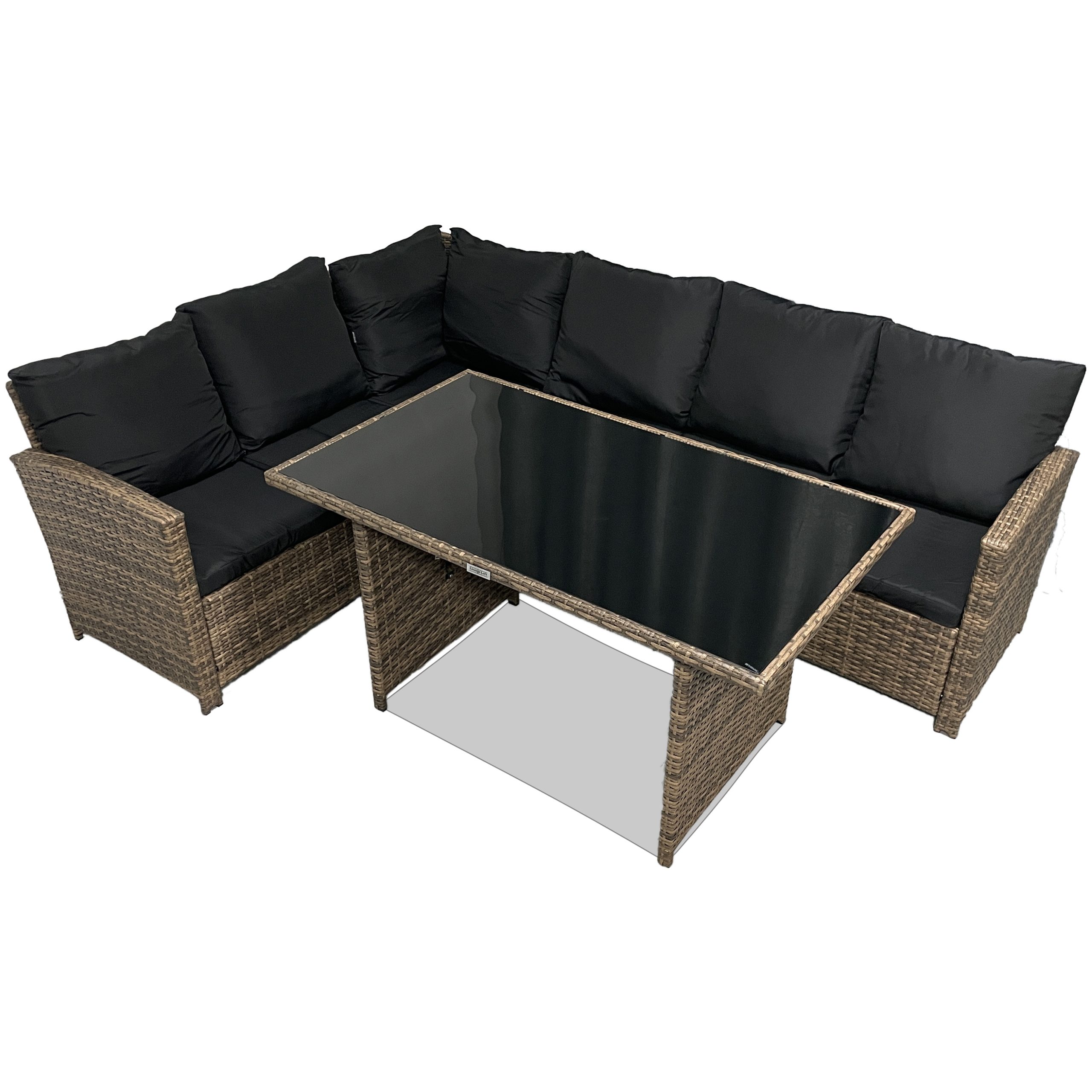 Садові меблі з ротангу Lounge Loft Набір "Мадрид" Лівий кут Світло-коричневий Light Brown