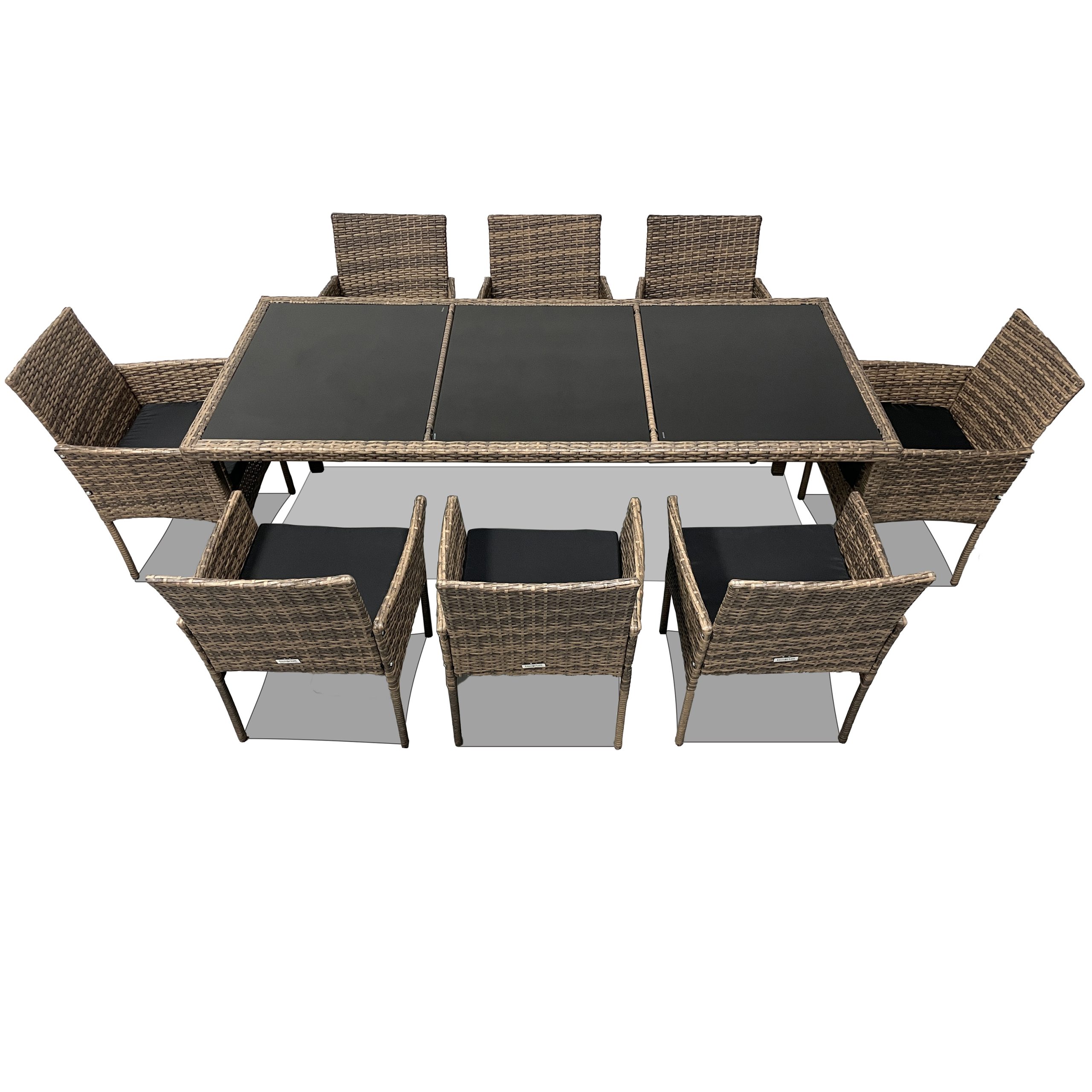 Садові меблі з ротангу Lounge Loft Набір "Big Family 8" Світло-коричневий Light Brown