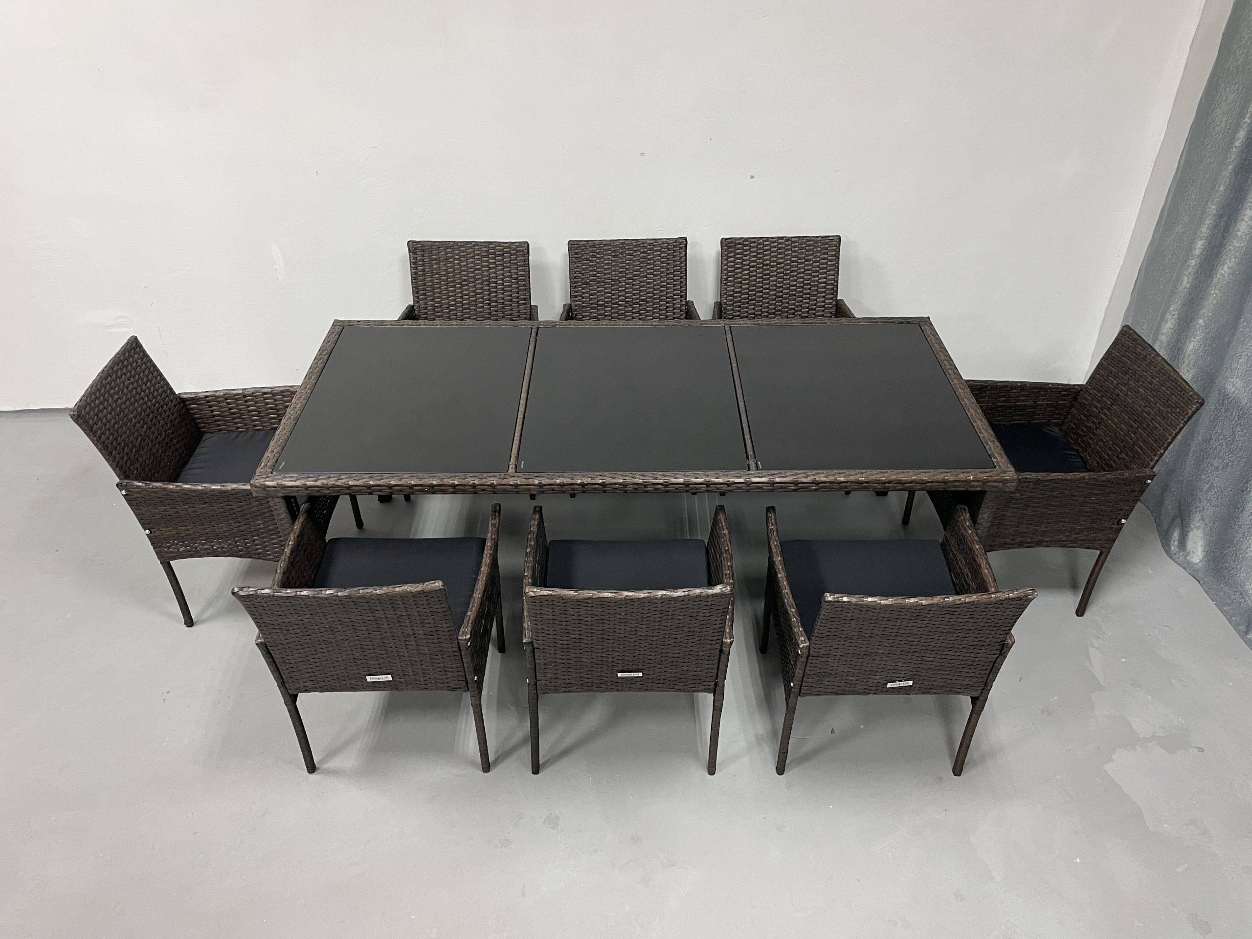 Садові меблі з ротангу Lounge Loft Набір "Big Family 8" Темно-коричневий Dark Brown - Зображення 3