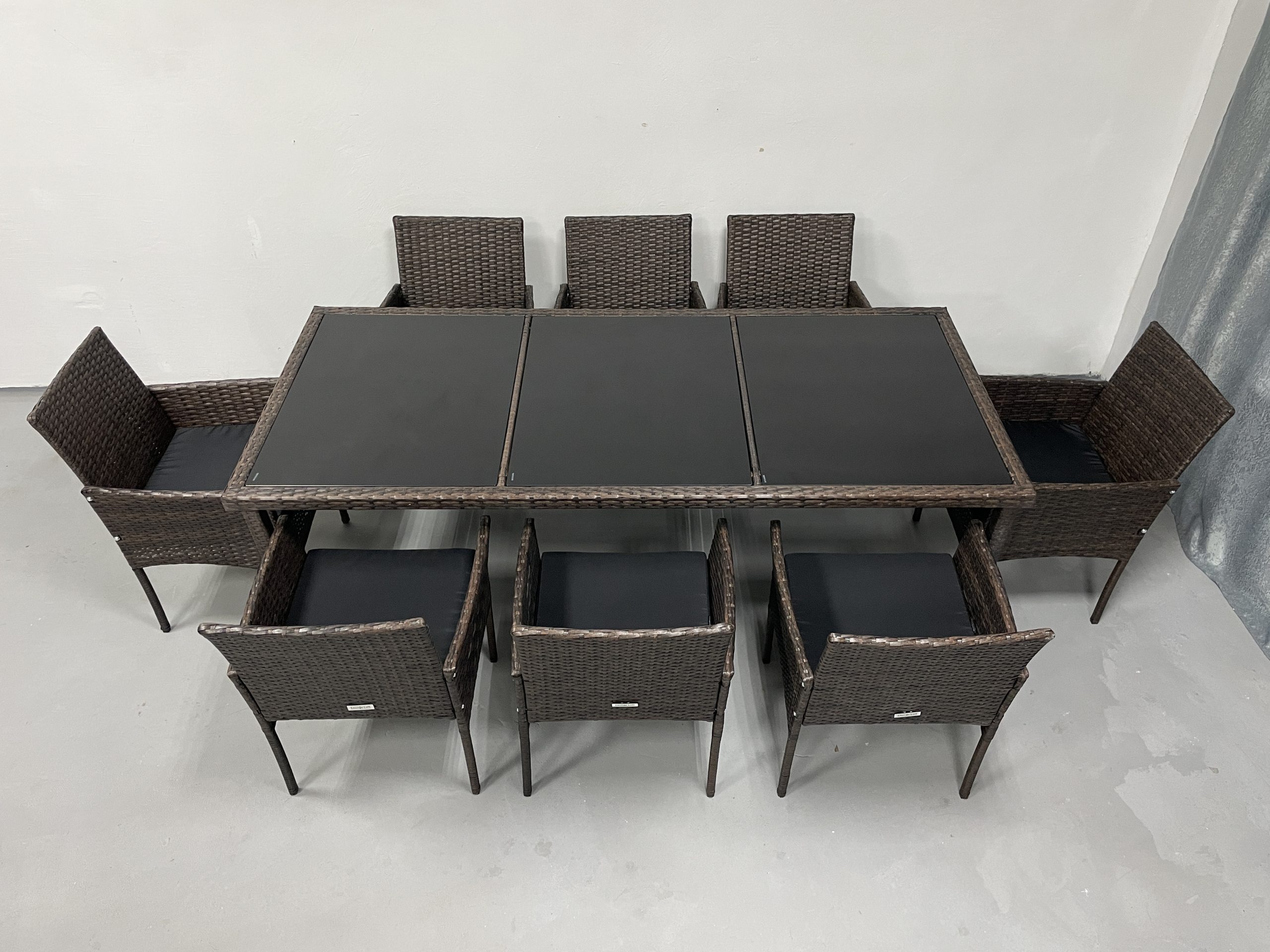 Садові меблі з ротангу Lounge Loft Набір "Big Family 8" Темно-коричневий Dark Brown - Зображення 4