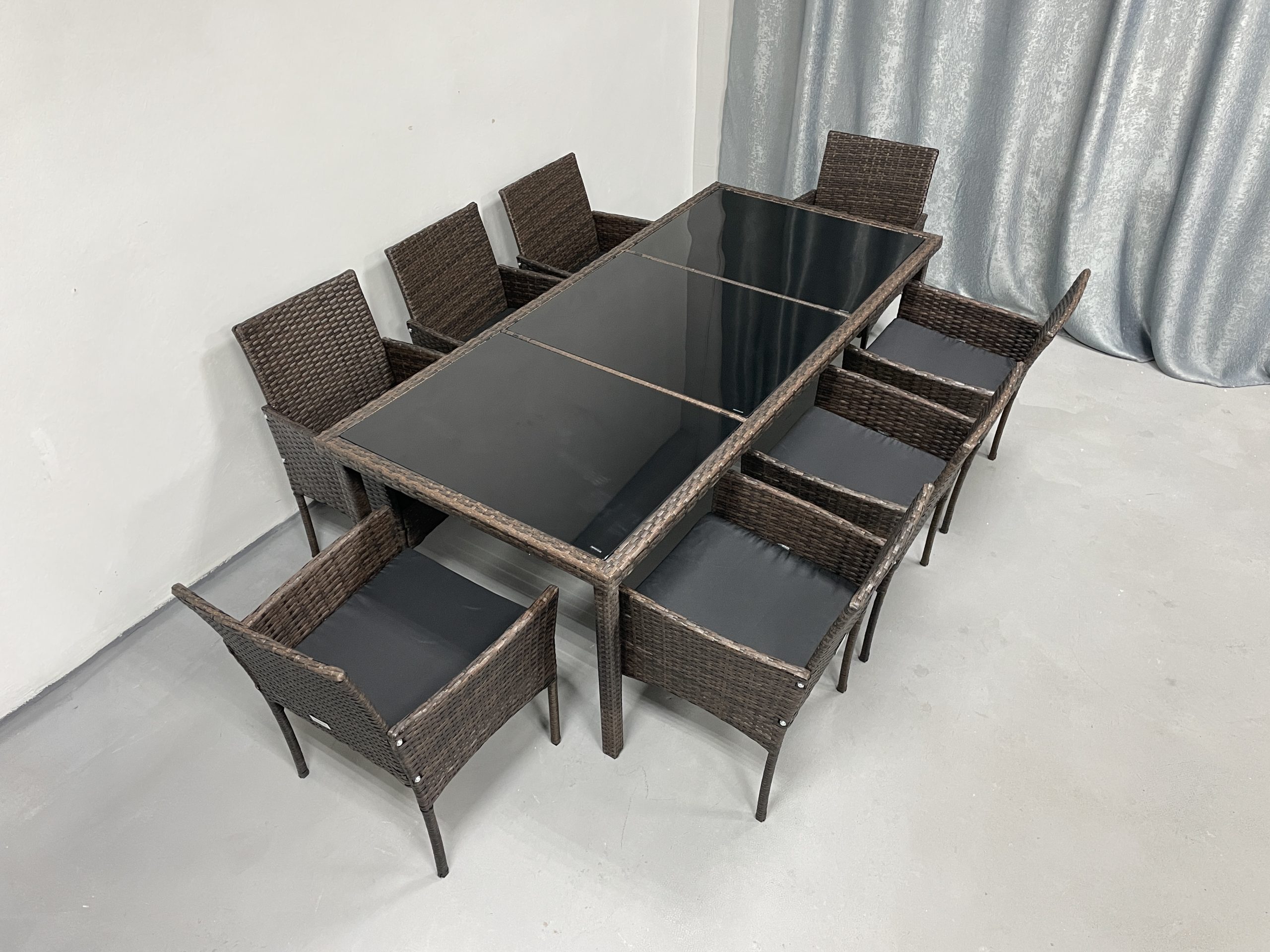 Садові меблі з ротангу Lounge Loft Набір "Big Family 8" Темно-коричневий Dark Brown - Зображення 7