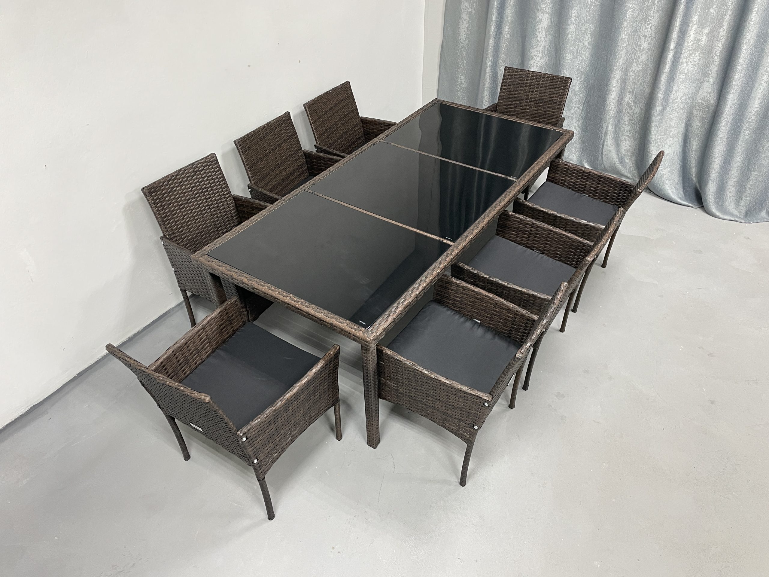 Садові меблі з ротангу Lounge Loft Набір "Big Family 8" Темно-коричневий Dark Brown - Зображення 6