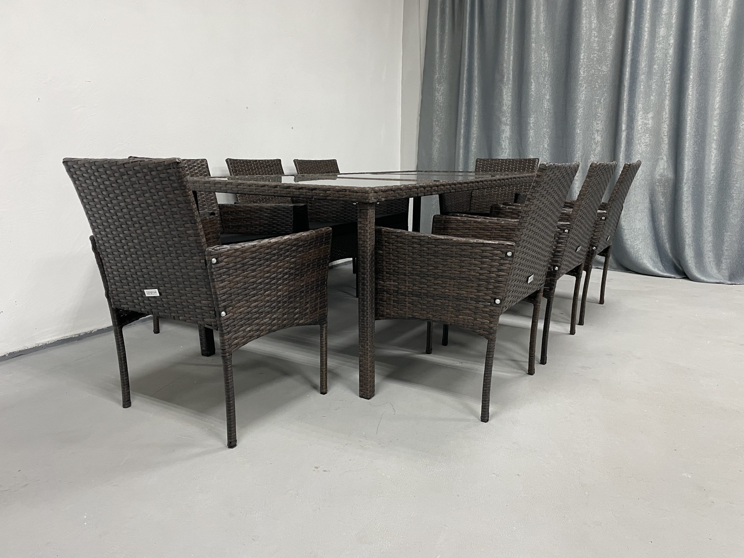 Садові меблі з ротангу Lounge Loft Набір "Big Family 8" Темно-коричневий Dark Brown - Зображення 8