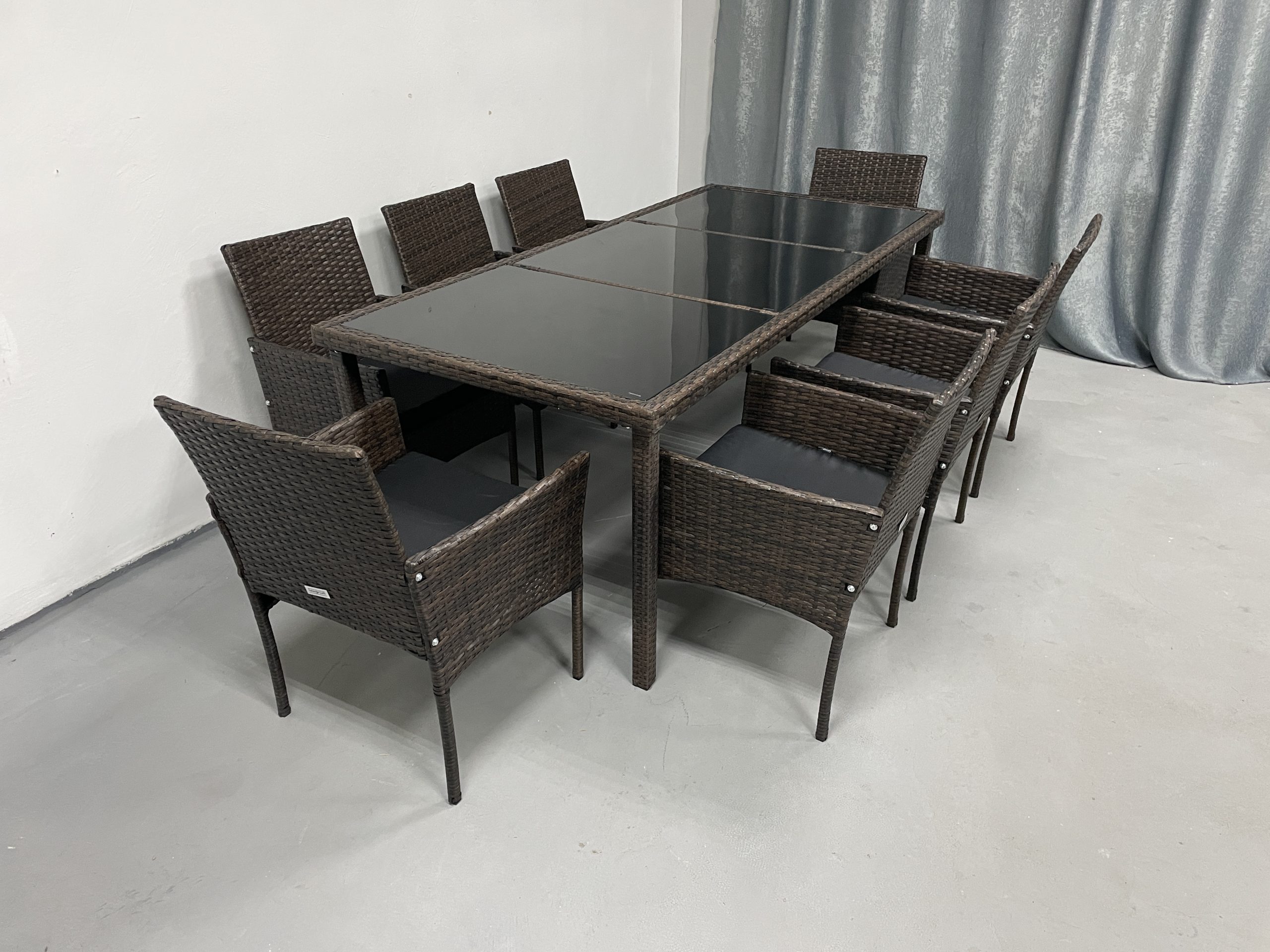 Садові меблі з ротангу Lounge Loft Набір "Big Family 8" Темно-коричневий Dark Brown - Зображення 5