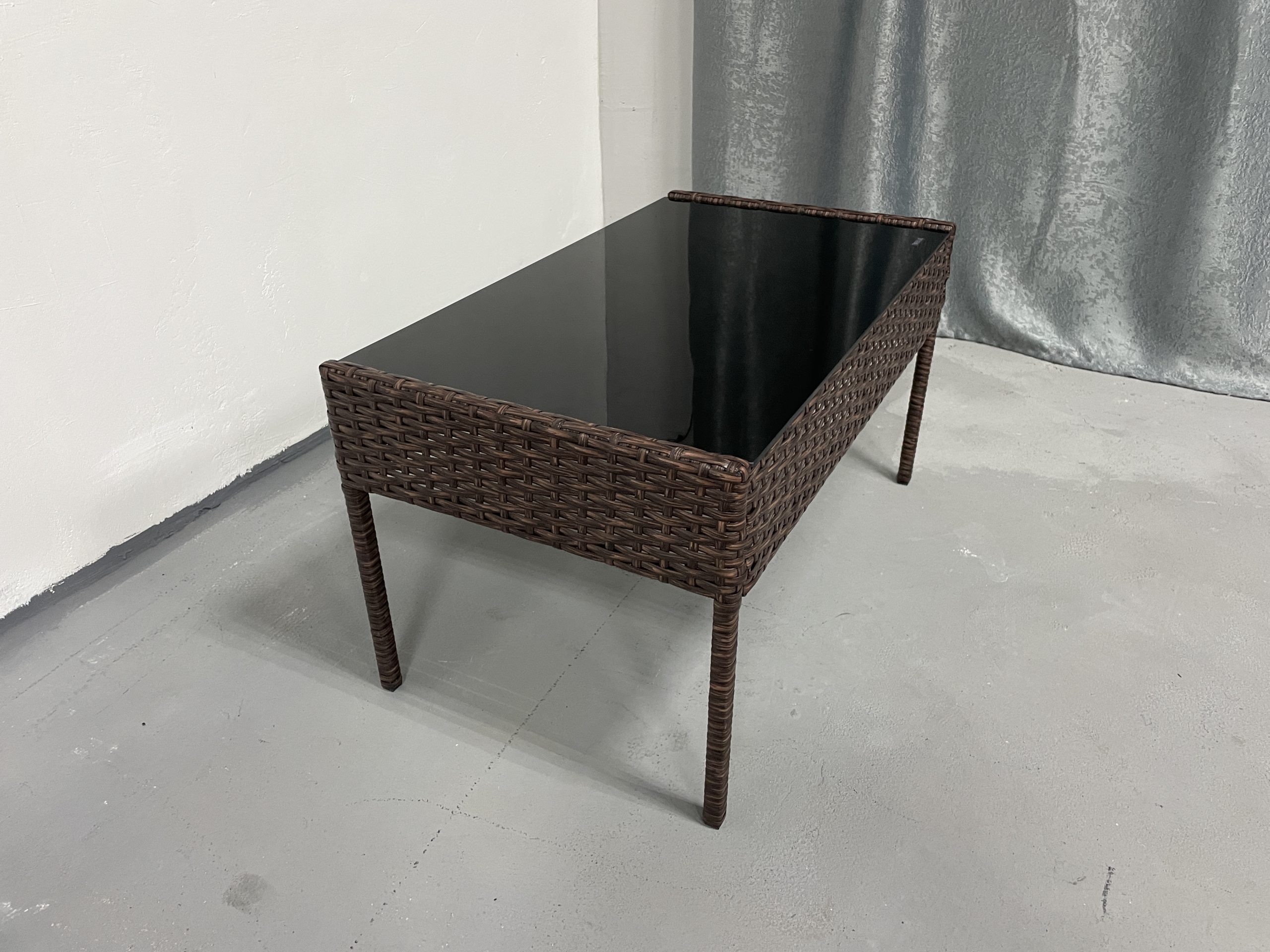 Садові меблі з ротангу Lounge Loft Стіл "Кавовий" 71х40x38см Темно-коричневий - Зображення 2